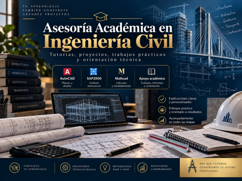 Asesoria academica en ingenieria civil y tutorias