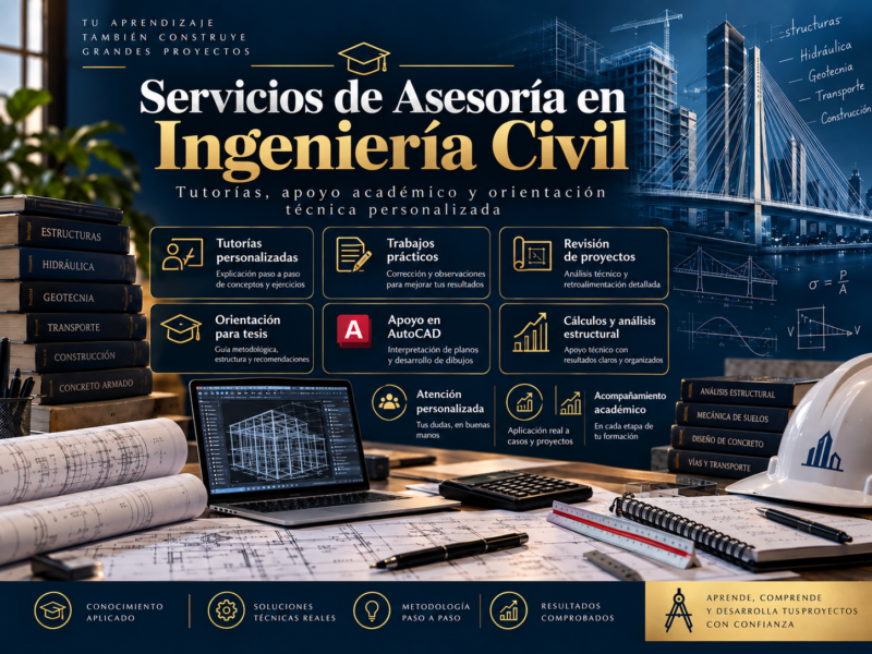 Asesoria academica en ingenieria civil y tutorias