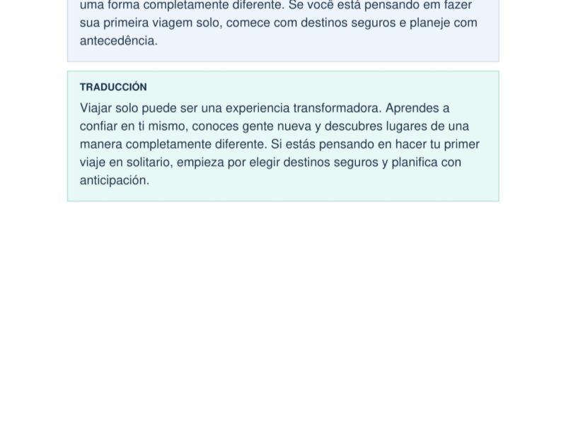 Traduccion de textos del ingles y portugues al español