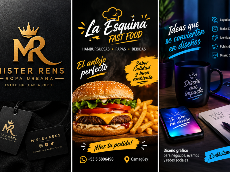 Diseño gráfico personalizado para negocios y redes sociales