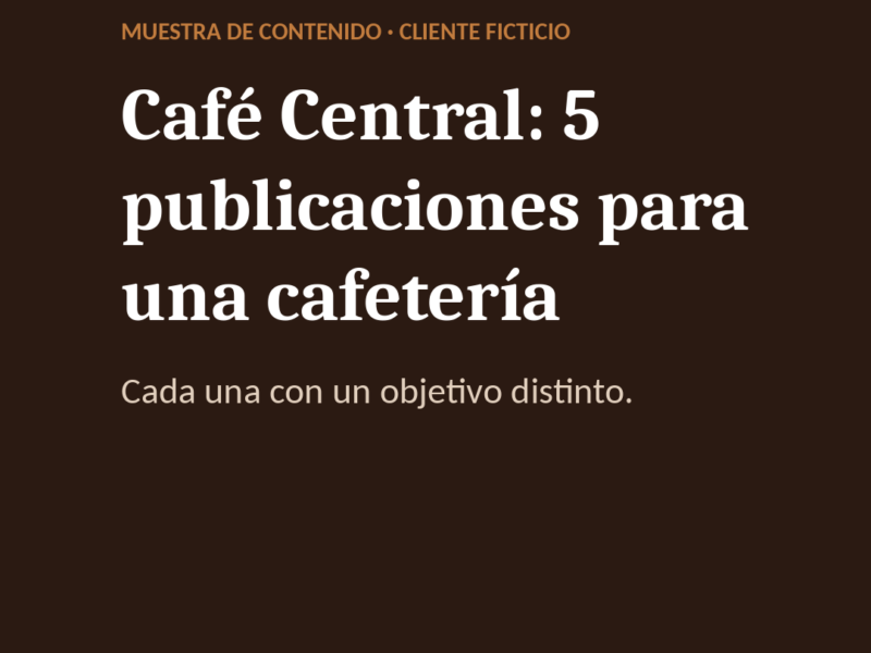 Copywriting para redes sociales y pequeños negocios