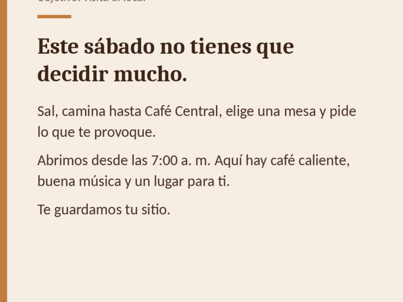 Copywriting para redes sociales y pequeños negocios