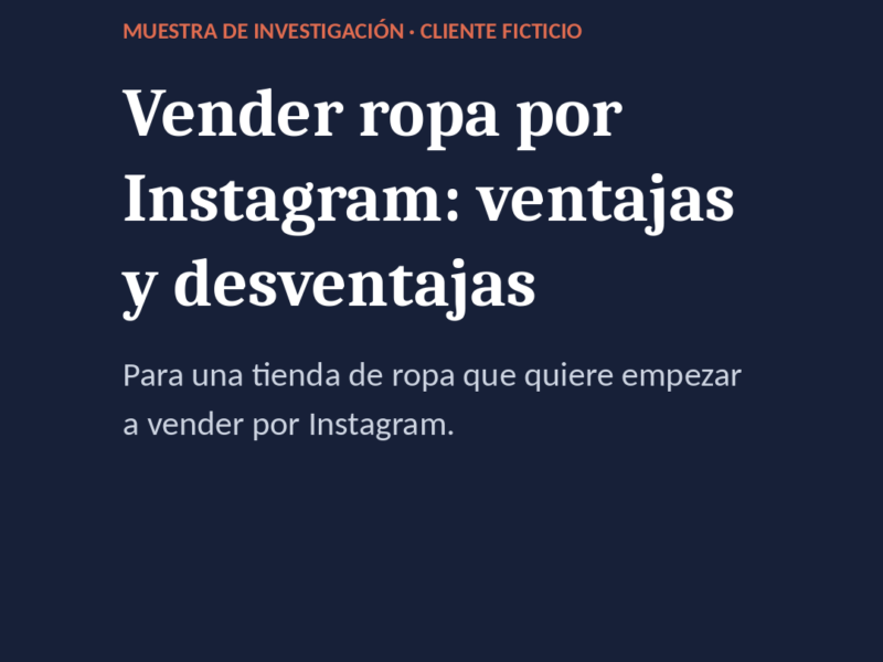 Copywriting para redes sociales y pequeños negocios